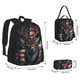 thumbnail image 2 of Easygdp Modern USA Deer Head Mochila para Niños y Niñas con Set de Caja de Almuerzo y Estuche para Lápices 3 en 1, Mochila Escolar Estampada para Adolescentes, 2 of 7
