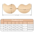 thumbnail image 5 of Adhesive strapless bra self silicone invisible adhesive bra reusable for women - B, 5 of 8