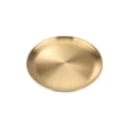 thumbnail image 1 of Disco grueso de acero inoxidable para cafetería, bandeja dorada plateada para fruta, plato pequeño para pastel, regalo de vacaciones, 2 uds. Sailing Electrónica, 1 of 3