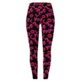 thumbnail image 4 of Womens Valentine's Day Leggings High Waisted Stretchy Love Heart Tight Pants Lightweight Slim Leg Holiday Casual Workout Yoga Pants, 4 of 4