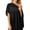 Black, variant on Women's Lightweight Chiffon Wrap for Summer Beach Cover Up Soft Flowy Shawl Breathable Sun Scarf Versatile Evening Stole Dressy Black L