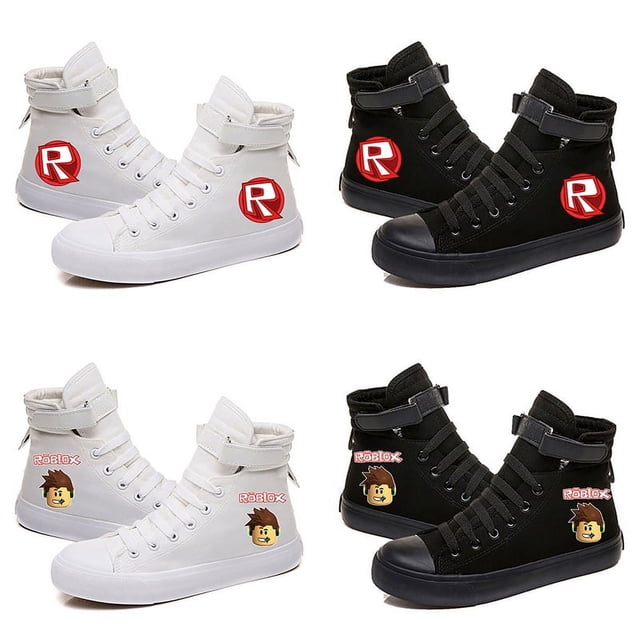 Roblox-zapatos de lona con Velcro para hombre y mujer, calzado deportivo de ocio para estudiantes, zapatillas con patrón de dibujos animados de Anime, regalos de cumpleaños