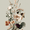 Dried Floral Bouquet, variant on UXIEQU Vintage World Map Canvas Wall Art Print 15.75x11.81 Inches
