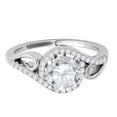 thumbnail image 2 of Aonejewelry 1/2 Carat Halo Diamond Engagement Ring In 14k Solid White Gold, 2 of 4