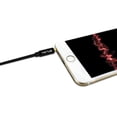 thumbnail image 3 of Nyrius Premium Grade 3.5mm Auxiliary Audio Cable (3 Feet) with Tangle Free Braided Protective Shielding & Gold Plated Step Down Connector for Smartphones, Tablets, Home Stereo, Car Audio (AC03)., 3 of 6