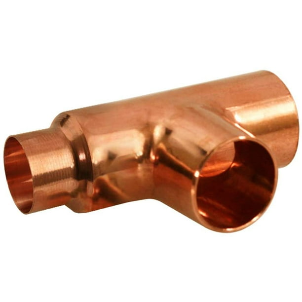 Ddsu1565 Reducing Tee Fitting With Solder Cups For Cop 1 1 2 X 1 1 4 X 1 1 2 Copper Walmart Com Walmart Com