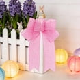 thumbnail image 5 of 2pc 7.09x9.84inch Easter Wreath Bows Decorative Bows for Home Party Front Door Holiday Decor, Easter Gifts, 5 of 6