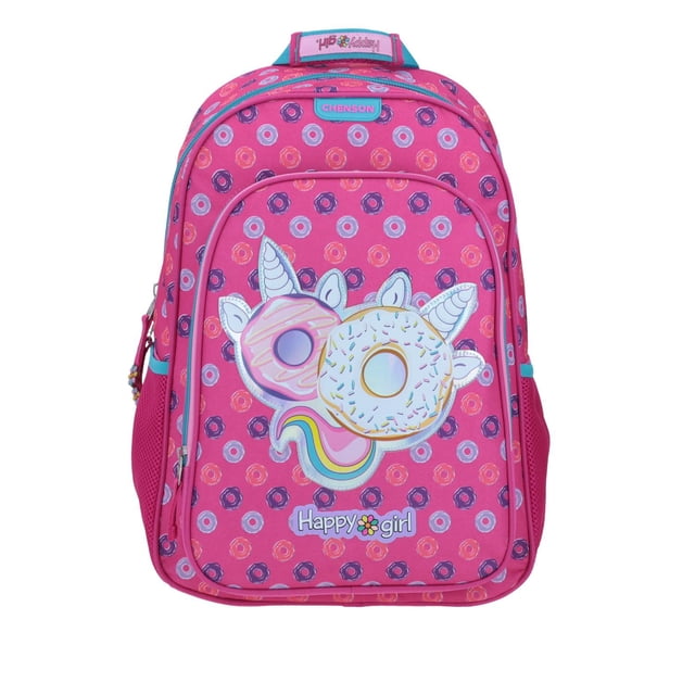 Mochila Grande Rosa Chenson Happy Girl Primaria ACARYN para niña Porta tablet de hasta 10' HG64397-P