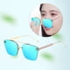 thumbnail image 4 of Gafas de terre polarizadas para mujer y hombre, protección , lentes tintadas, montura cuadrada de metal, gafas para golf, ejercicio, conducción, gafas Lente azul Yinane Gafas de sol para hombre, 4 of 7