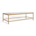 thumbnail image 6 of SAFAVIEH Couture Caralyn Contemporary Marble Coffee Table, White/Brass, 6 of 12