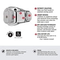 thumbnail image 3 of Abrazadera cromada Rubbermaid AutoFlush para inodoro sin contacto, 3 of 9