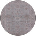 thumbnail image 1 of Ahgly Company Machine Washable Indoor Round Industrial Modern Rose Dust Purple Area Rugs, 6' Round, 1 of 7