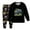 Black, variant on gdxvjhbj Girls Sleepwear Little Big Girls Pajamas Set Long Sleeve PJs Pajamas Size 6-7 (Blue,6-7 Years)