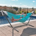 thumbnail image 7 of Vivere Double Sunbrella Hammock with Steel Stand and Carry Bag, 9 Foot, Aruba, 7 of 7