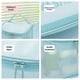 thumbnail image 4 of Bolsa de cosméticos translúcida - Necesera colgante de PVC esmerilado con cremallera, capacidad de 4,5L, organizador impermeable para viajes para hombres y mujeres (azul, negro, blanco), 4 of 6