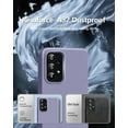 thumbnail image 4 of 【3 in 1 for Samsung Galaxy A32 5G case, with 2 Pack Screen Protector, Camera Protection，Liquid Silicone Slim Shockproof Protective Phone Case 6.5inch [Microfiber Lining] (Lavender Grey), 4 of 12