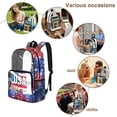 thumbnail image 4 of FKELYI USA Flag 250th Anniversary Star Print Clear Backpack for Elementary Student See Through School Bookbag 17 Inch Transprent Schoolbag Travel Bags Casual Daypack for Teens, 4 of 7