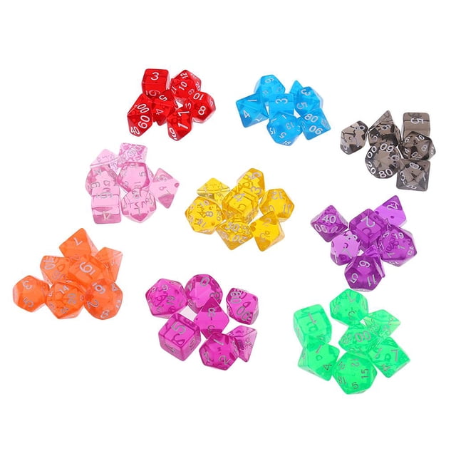Paquete De 63 Piezas De Dados Poliédricos Mueren Por De Juguetes De D\u0026D RPG MTG Game yotijar Juego de dados de juego de mesa