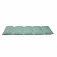 thumbnail image 2 of Turquoise Floor Pillow Lounger Cover, Art Deco Style Shapes Like Geometrical Squares with Lines Image, Nap Mat Printed Fabric Case for 5 Pillows, 88" x 36", Turquoise Yellow, by Ambesonne, 2 of 5