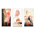 thumbnail image 2 of Designart "Pastel and Gold Boho Chic Serenity II" Modern Geometric Framed Wall Art Set Of 3 - Pink Abstract Frame Gallery Wall Set For Home Decor, 2 of 6