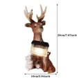 thumbnail image 3 of Christmas Decoration Deer With Solar LED Light Autumn Decoration Outdoor Christmas Decoration Garden Decoration For Outdoor Use Weather Proof For Home Garden Christmas Decoration, 3 of 9