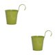 thumbnail image 4 of Decoración colgante Inteprter macetas de metal Verde 2Conjunto, 4 of 6