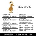 thumbnail image 2 of Duck From the Front Silhouette Wood Mini Charms Shapes DIY Craft Jewelry - With Hole - 16mm (22pcs), 2 of 7