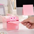 thumbnail image 5 of Transparent Sticky Notes, Monster Sticky Note Dispenser, Clear Post It Notes 105 Sheets, Pull‑out Dispenser Sticky Notes, Cute Back To School Supplies for Book Annotation Desk Decor-Pink, 5 of 6