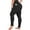 A-Black, variant on Qubber Plus Size Leggings for Women-Stretchy X-Large-4X Tummy Control High Waist Spandex Workout Black Yoga Pants