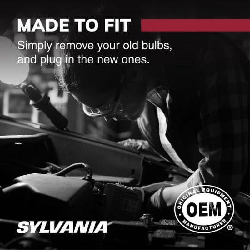 Sylvania 7444 Long Life Mini Bulb, 2 Pack, Compatible with Multiple Cars