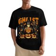 thumbnail image 2 of GENTS BLISS Heavyweight Graphic T-shirts Great Pumpkin Halloween Tee Ghosts Skull Funny Shirts Size XS-3XL, 2 of 7