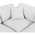 thumbnail image 5 of Meridian Furniture Comfy White Linen Textured Fabric Modular Sectional, 5 of 11