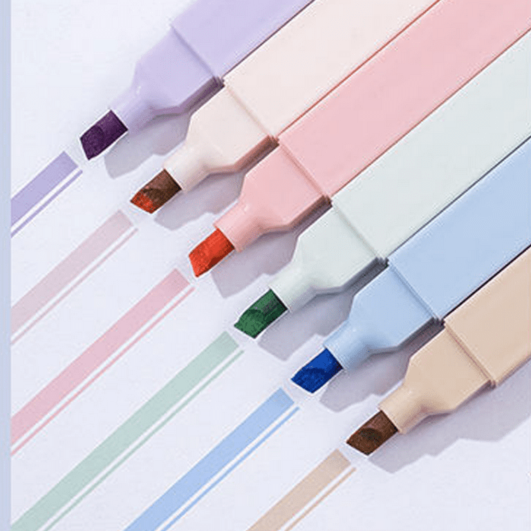 【Hot】 Cute Highlighters , Aesthetic Highlighters Assorted Colors Pastel  Highlighter With Soft Pen Tip, Bible Highlighters, Marker Pen