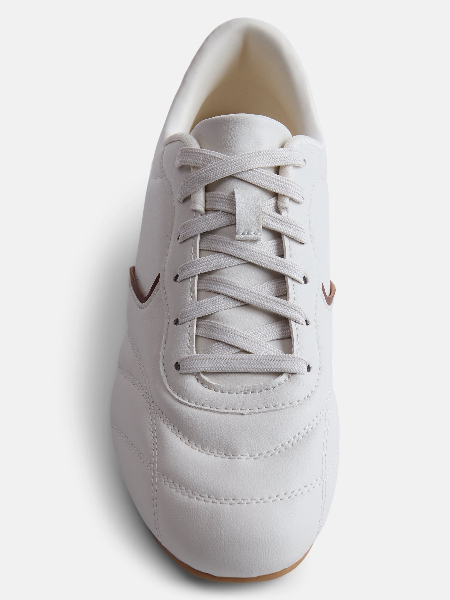 No Boundaries Women's Quilted Lace Up Sneakers