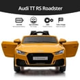 thumbnail image 6 of Hikiddo Electric Ride on Car for Kids, Licensed Audi 12V 7Ah Kids Ride-on Toy for Toddlers 2-5 Girl with Remote, Bluetooth - Yellow, 6 of 9