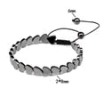 thumbnail image 1 of Xihbxyly Liquidación de verano Pulsera magnética de cálculos biliares negros Pulsera tejida retro con forma de piedra energética para la salud, 1 of 4