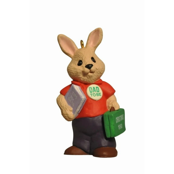 1990 Dad-to-Be (Family) Hallmark Keepsake Christmas Tree Ornaments QX491-3