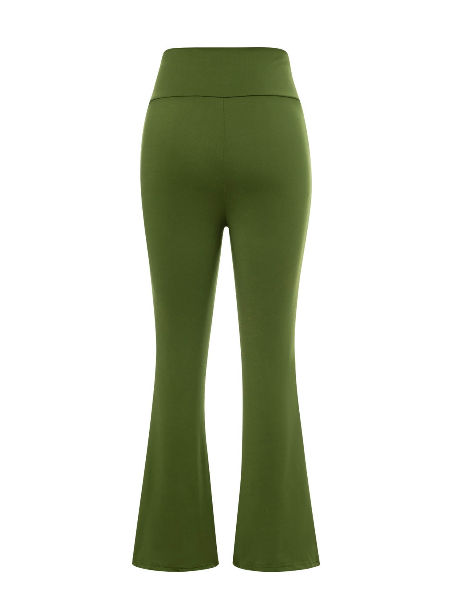 TOWED22 Yoga Pants for Women Women Yoga Pants High Waist Flare Leggings  Wide Straight Leg Sports Trousers Flared Trousers with Pocket(Green,M) 