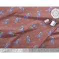 thumbnail image 2 of Soimoi polyester Crepe Fabric Floral,Envelope & Fox Kids Print Fabric by Yard 52 Inch Wide, 2 of 3