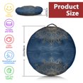 thumbnail image 5 of Round Meditation Cushion, 22" Dutch Velvet Floor Pillow with PP Cotton Filling for Yoga, Zen, Reading, and Floor Seating, Boho Print, 5 of 5