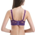 thumbnail image 4 of KDFJPTH Wireless Bra For Women Push-Up Bralettes Solid Purple 90B, 4 of 5