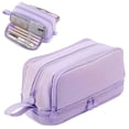 thumbnail image 2 of Big Capacity Handheld,3 Compartments Pencil Portable,Zipper Pencil Box,Pencil Case,Office Supplies,Studying Essentials,Teacher Must Haves, 2 of 8