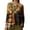 Brown, variant on QASIEATN Women's V Neck Long Sleeve Top Asymmetrical Shirt Blouse Summer Graphic Tee Tops