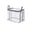 Gray M, variant on Tunhigl 20L Large Heavy Duty Clear Storage Bags, Moving Bags - Waterproof Storage Totes with Handles & Zippers, Foldable for College Dorm, Christmas Storage,Gray