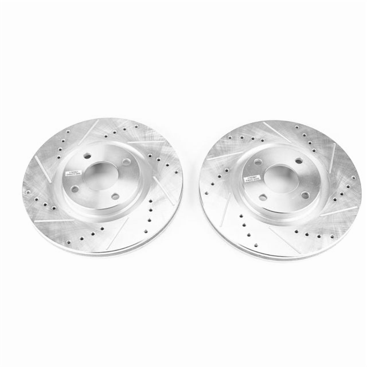 Power Stop Front Pair of Drilled and Slotted Brake Rotors AR85191XPR 2018 Ford EcoSport