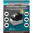 thumbnail image 3 of Makita18V a Makita - Adaptador de batería de iones de litio de 12V, para herramientas eléctricas inalámbricas Makita 10.8V12V, adaptador para Makita BL1830 BL1850 convertir a Makita BL1016 BL1021B, 3 of 7