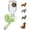 Apple Green, variant on Choco Nose Patented No-Drip Water Bottle/Feeder for Puppies/Toy-Small Breed Dogs/Rabbits/Cats/Chinchillas and Other Small Pets and Animals - for Cages or Crates 10.2 oz. Nozzle 13mm, Aqua (C528)
