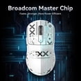 thumbnail image 1 of Ratón inalámbrico de 2,4 GHz, 3 modos, ratón pequeño para ordenador, PC, portátil, escritorio (blanco), 1 of 7