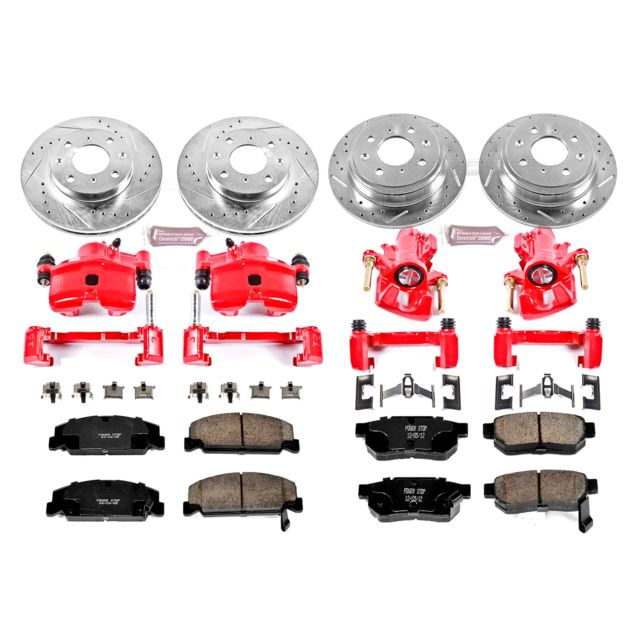 ダパンプ　RED PowerStop Front and Rear Z23 Evolution Sport Brake Pad and