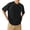 Black, variant on Running Athletic Shirts for Men Lightweight Elbow-Length Mens Tees Summer Loose Solid Casual Tops